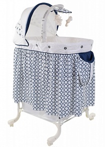 Колыбель Noony Lula White Navy (Noony, LL_026)